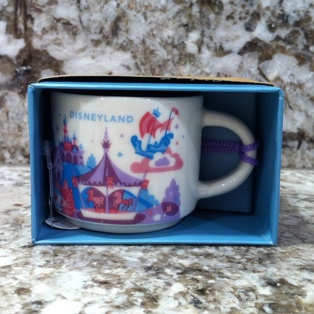 Disney Parks Starbucks Disneyland Mug Ornament Fantasyland You Are Here Castle